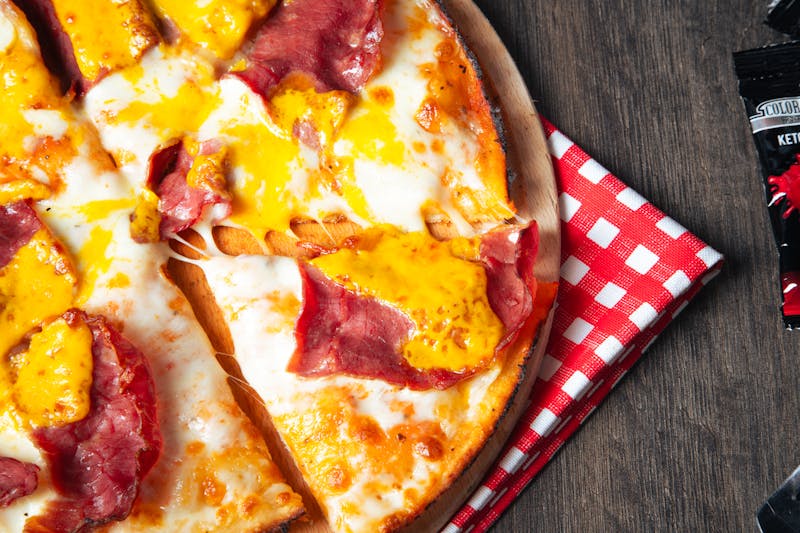 Fresh via 313 pizza coming out of the oven